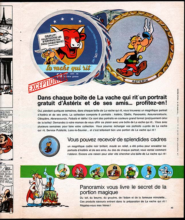 LA VACHE QUI RIT Fromage BEL & WALIBI WAVRE 1977 Pub / Publicité / Ad #A1549